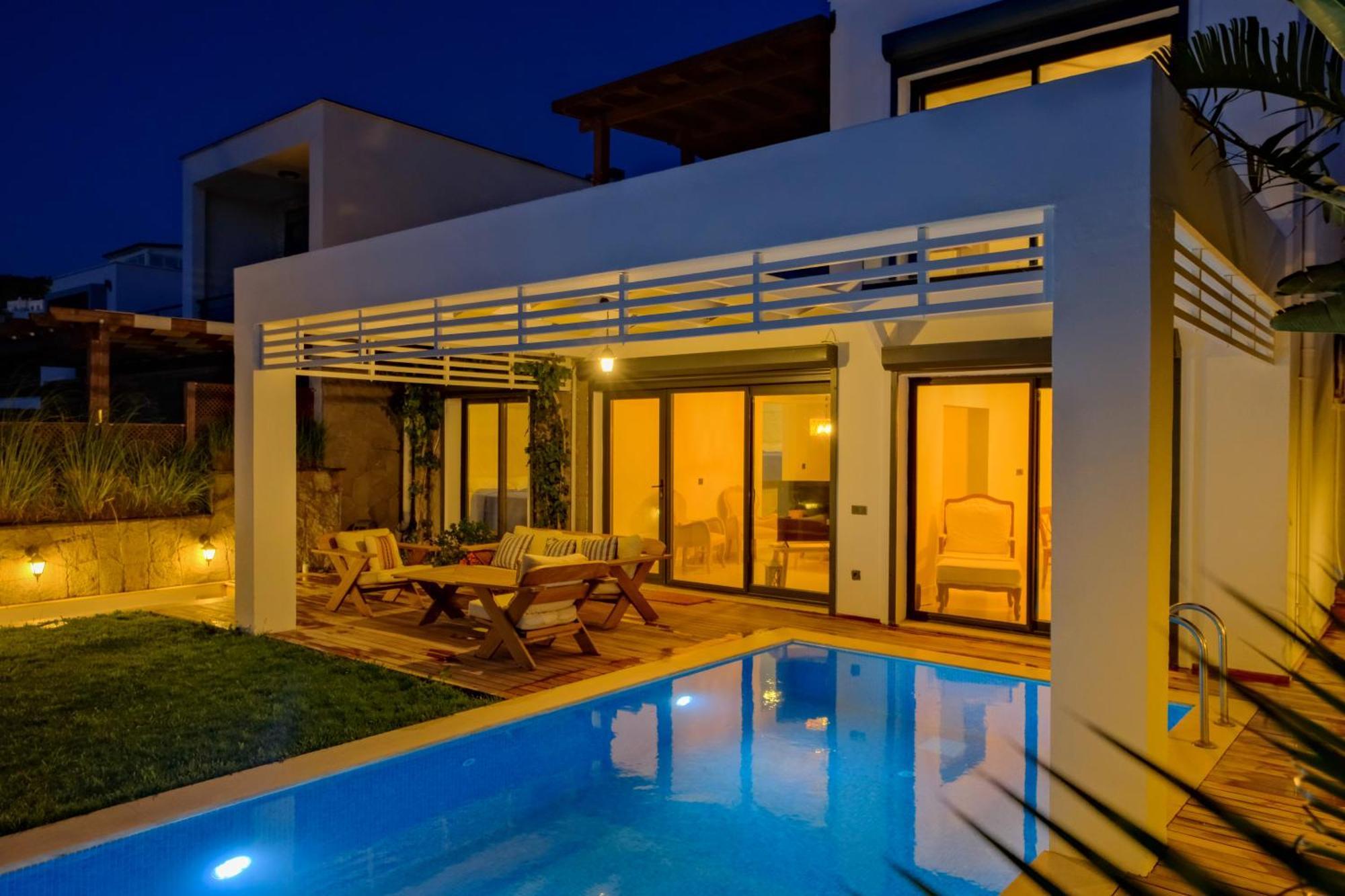 Kiralık Müstakil havuzlu lüx villa Bodrum Exterior foto